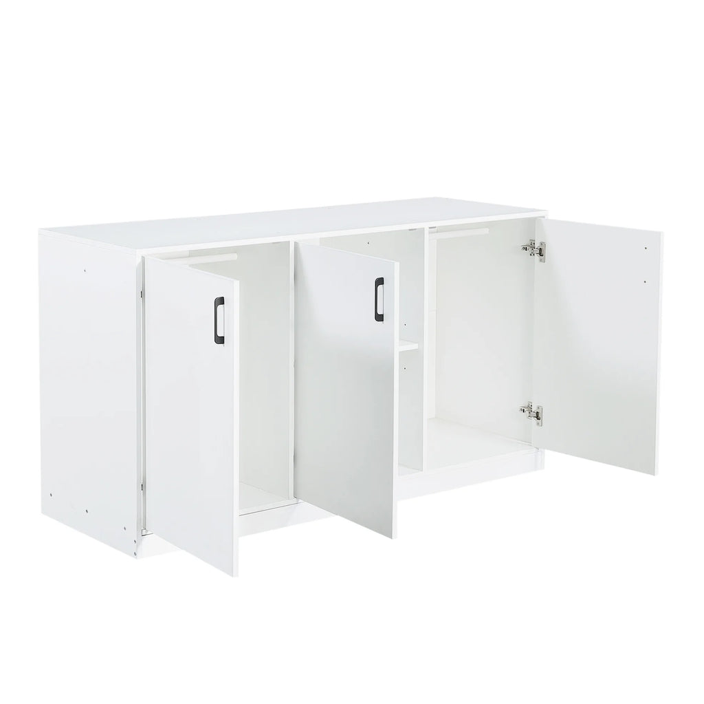 Armoire 3 portes du lit cabane sur fond blanc